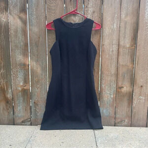 BANANA REPUBLIC Women’s Black Pencil‎ Sheath Dress Sleeveless Cut Out Size 8